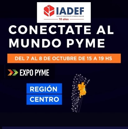 IADEF es partner institucional de ExpoPyme Virtual Región Centro 2020