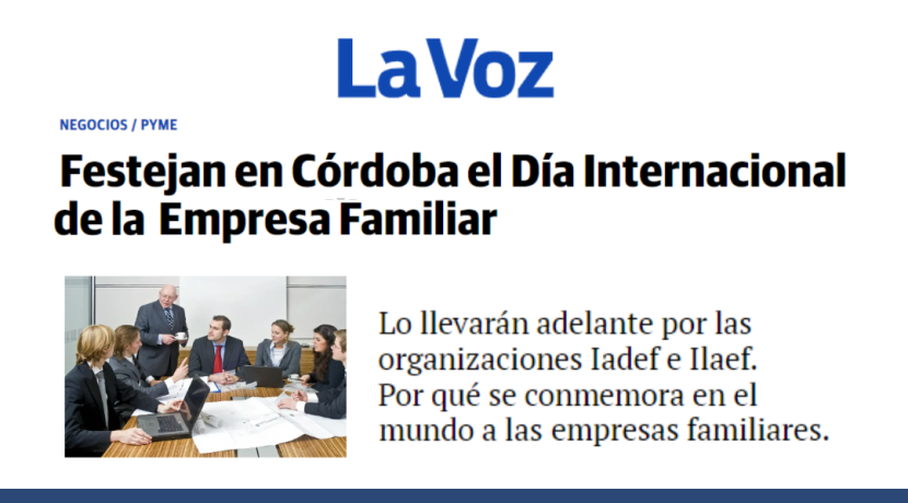 Festejan en Córdoba el Día Internacional de la Empresa Familiar – Nota Diario La Voz