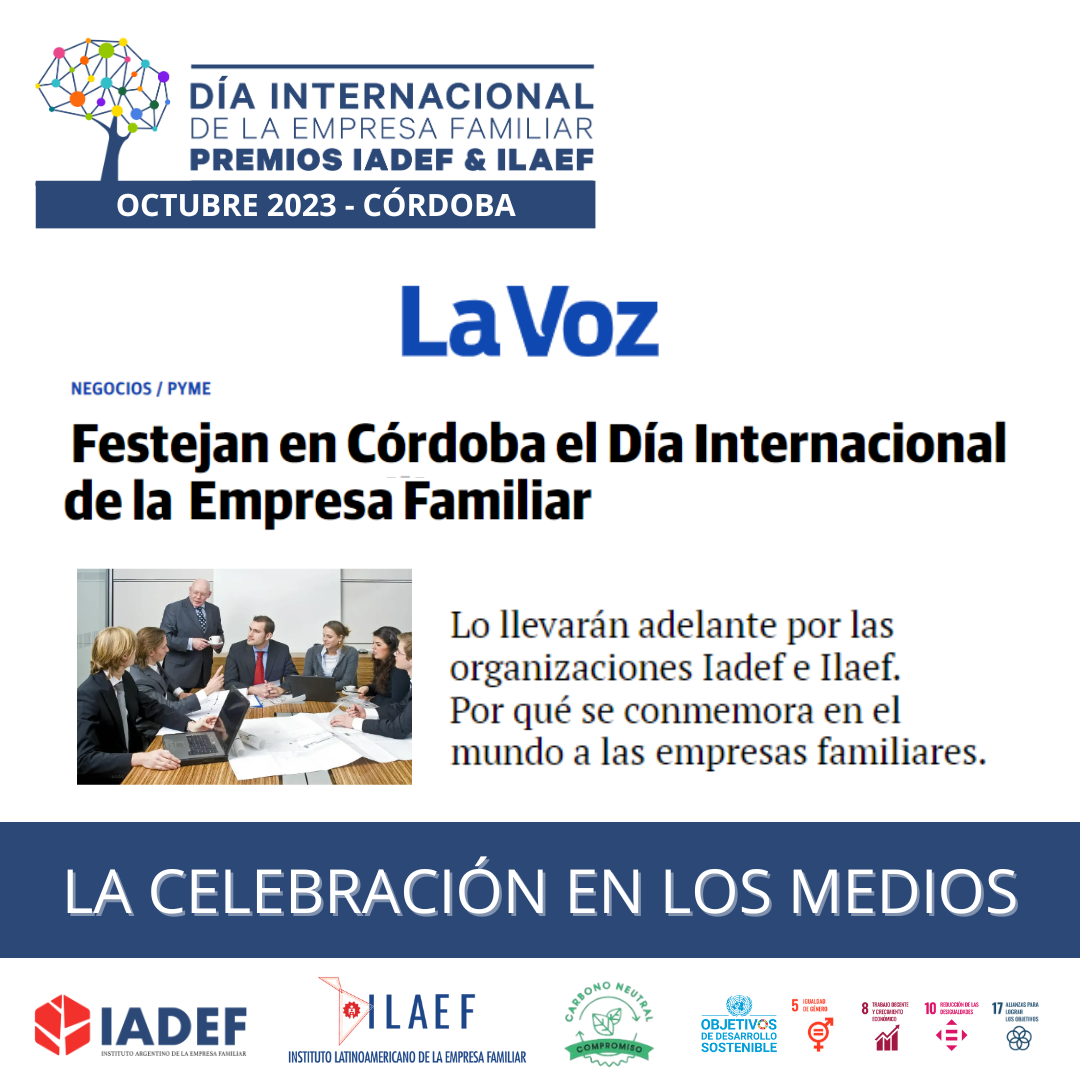 Festejan en Córdoba el Día Internacional de la Empresa Familiar – Nota Diario La Voz