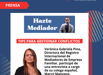 Tips para gestionar conflictos – Verónica Pino participó de «Hazte mediador»